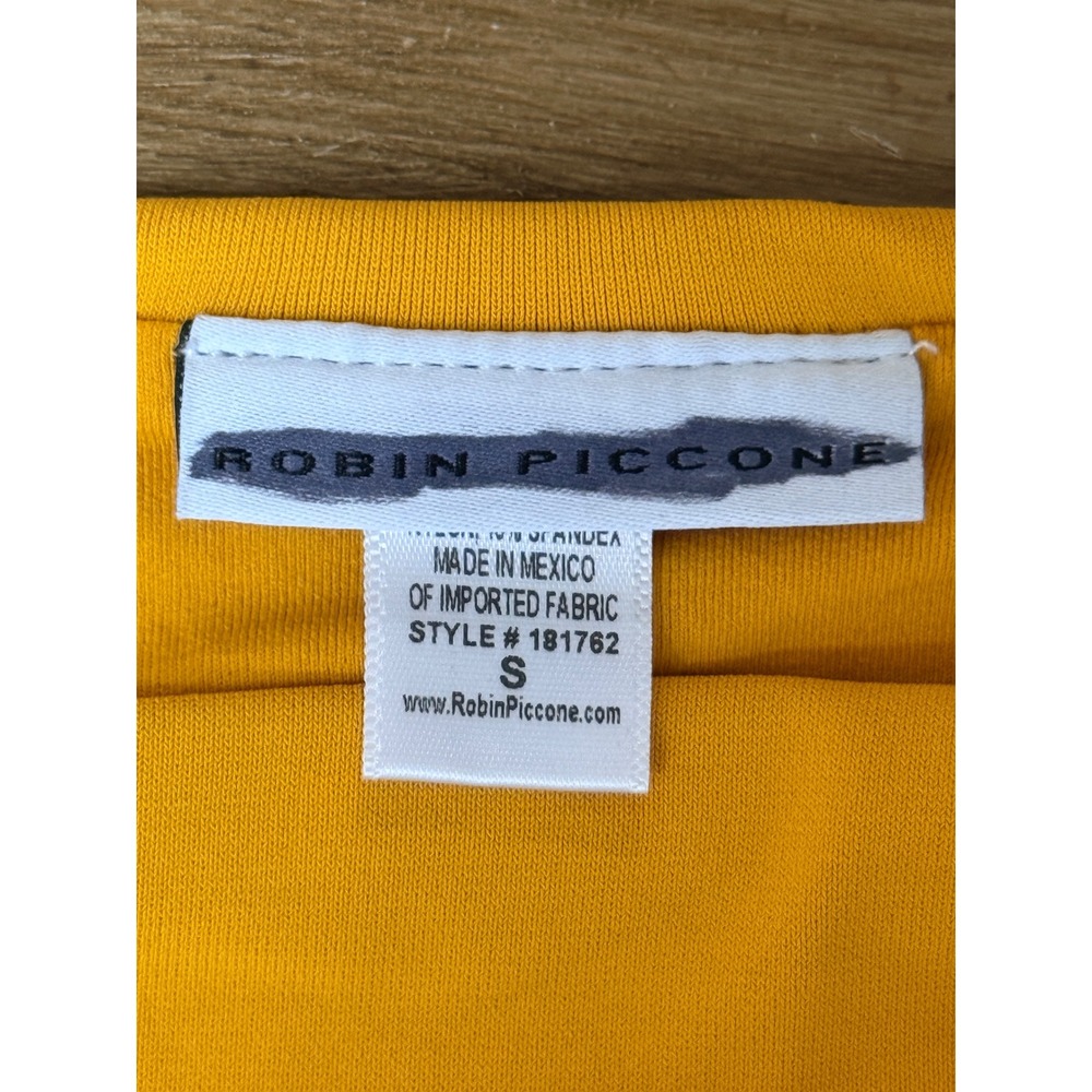 Robin Piccone Womens Mustard Yellow Luca Cutout Bikini Bottoms Size S - Picture 5 of 5
